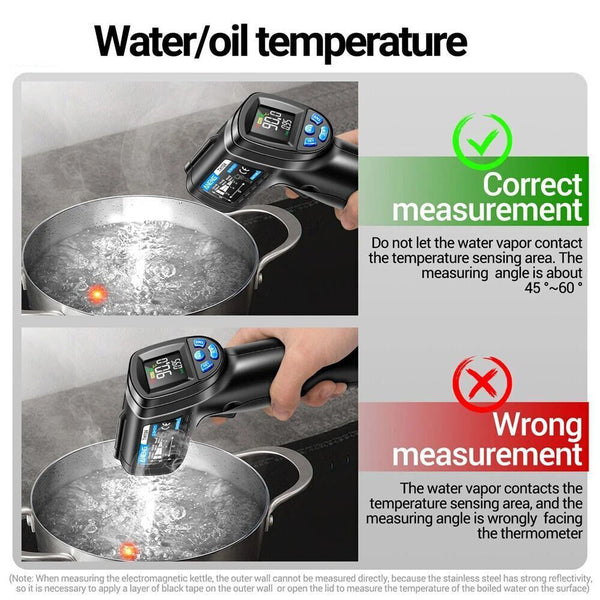 IR Infrared Thermometer Food Pizza BBQ Oven Laser Sensor Digital Temperature Gun