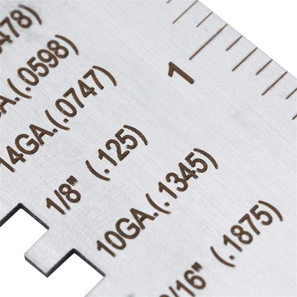 2X Metal Sheet Thickness Gauge Welding Gauge Wire Round Dual Welding Tool New AU