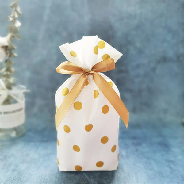 10X Wedding Gift Drawstring Bags Party Favour Candy Pouch Christmas Packaging AU