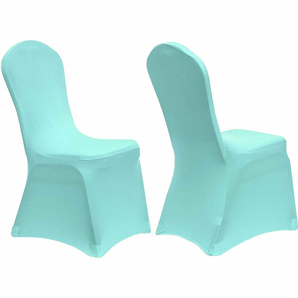 1x Tiffany Blue Chair Covers Full Seat Cover Spandex Stretch Banquet Wedding Dec