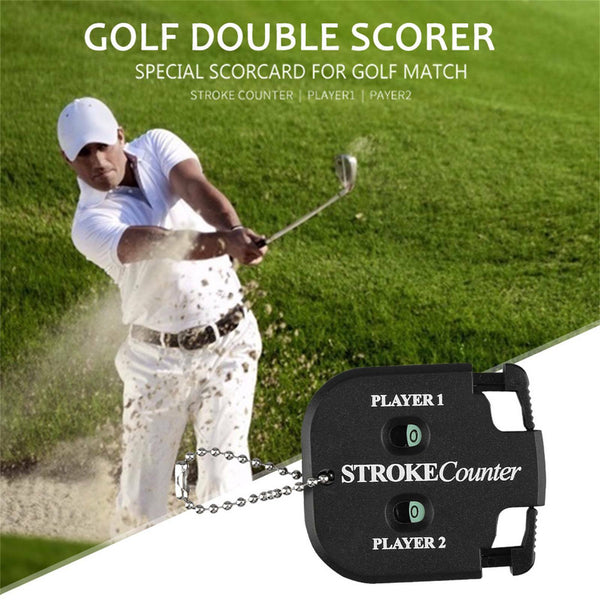 Golf Counter Black Shot Stroke Putt Score Count Two Digit Scoring Keeper