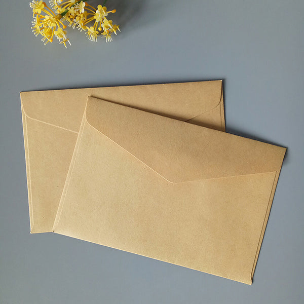 40x Kraft Envelopes Brown Mailer For Thank You Card RSVP Cards Envelopes 11x16CM