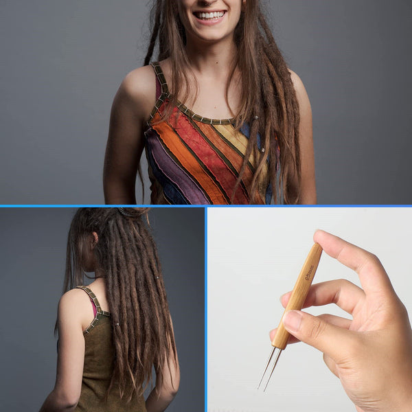 6PCS Dreadlock Crochet Needle for Dreadlocks Durable Dreadlock Crochet Hook Hair