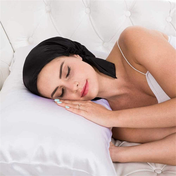 100% Pure Silk Night Cap Soft Sleeping Cap Hair Wrap Bonnet for Hair Care AU