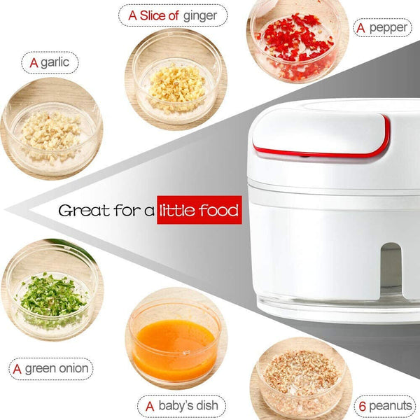 Meat Vegetable Cutter Food Chopper Mincer Onion Garlic Peeler Blender Crusher AU