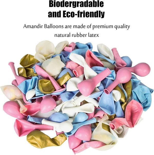 126PCS Gender Reveal Balloon Arch Garland Kit Moon Star Pink Blue Baby Shower