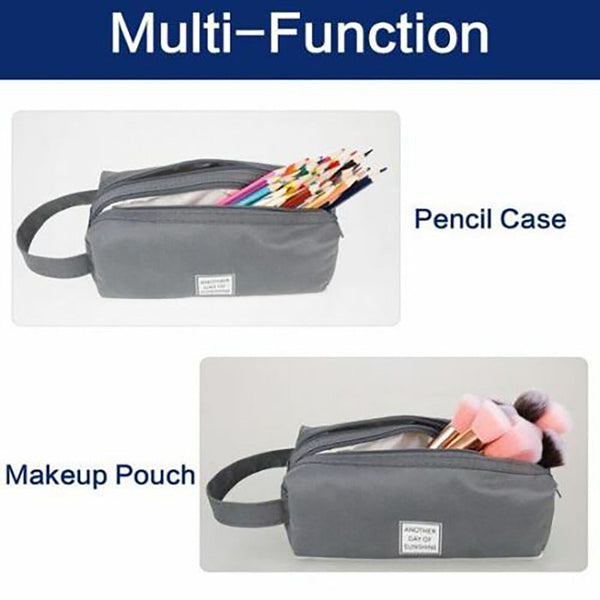 1/2PCS Pencil Case Zipper Pen Bag School Office Stationery Cosmetic Storage New