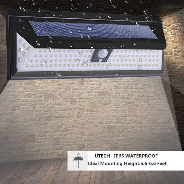 54 90 LED Solar Motion Sensor Light Outdoor Garden Security Wall Lamp Floodlight