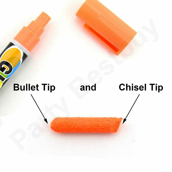 8pcs 3/6/15mm Liquid Chalk Marker Pens LED Writing Board Glass Art Pen Window AU