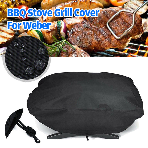 Portable BBQ Stove Grill Cover Waterproof UV Resistant For Weber 7110 Q1000