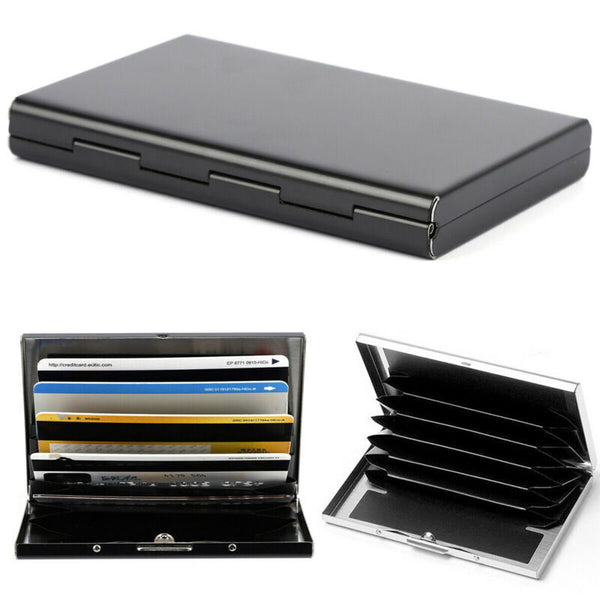 RFID Blocking Stainless Slim Wallet ID Credit Card Holder Case Protector Purse