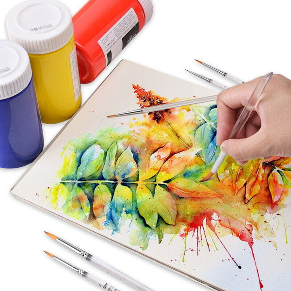 6 Pcs Pro Extra Fine Detail Watercolour Painting Acrylic Miniature Paint Brushes
