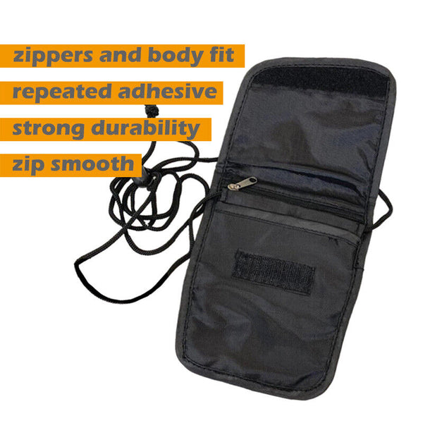 Travel Wallet Bag Neck Stash Pouch Passport Card Holder AU STOCK - Lets Party