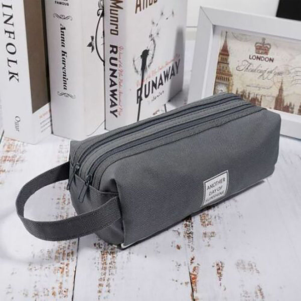 1/2PCS Pencil Case Zipper Pen Bag School Office Stationery Cosmetic Storage New