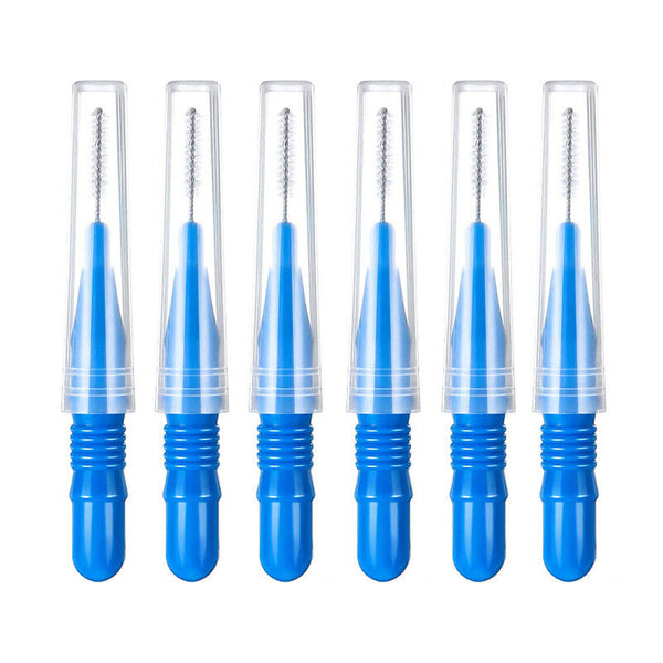 60pcs Interdental Brush Floss Sticks Tooth Floss Head Toothpick Cleaning New AU