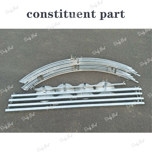 Round Ajustable Canopy Arbour Round Iron Backdrop Stand Curtain Drape Wedding