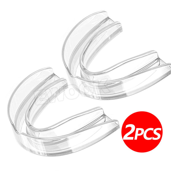 4x Teeth Grinding Mouthguard Mouth Guard Night Bruxism Clenching Sleeping Dental - Lets Party