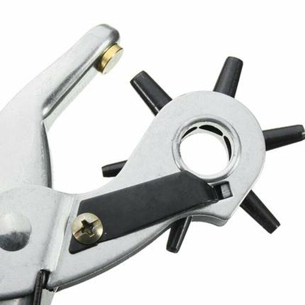 Leather Belt Eyelet Hole Punch Plier Puncher Craft Hand Tool 2.5-4.5mm Revolving