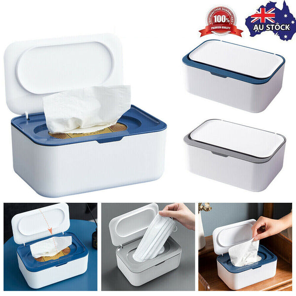 Tissue Box – Wet Wipes Dispenser Case with Dustproof Lid