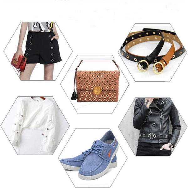 400X 6mm Brass Metal Eyelet Punch Die Kits Grommets Washer Leather Banner Tool