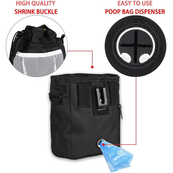 Dog Treat Training Pouch Pet Training Bag Large Capacity Puppy Snack Waist Bags