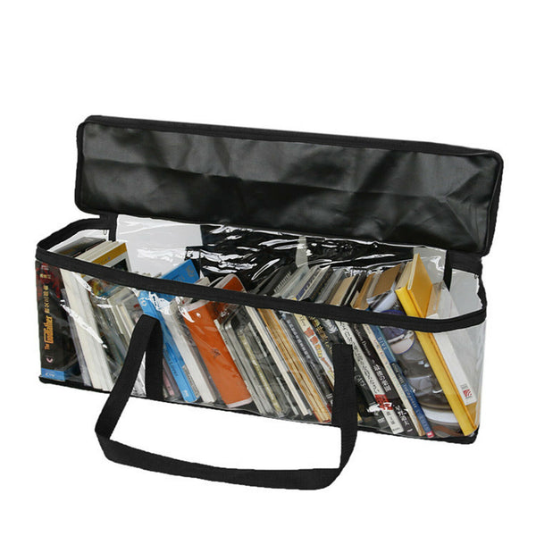 1/2pcs DVD Storage Bag Clear Windows CD Holder For Movies Media Case With Handle - Lets Party