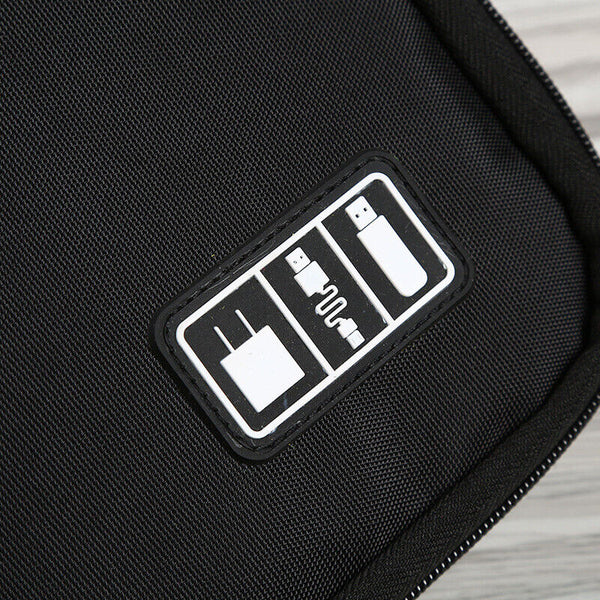 2X Gadget Cable Organizer Storage Bag Travel Electronic Accessories Cable Pouch