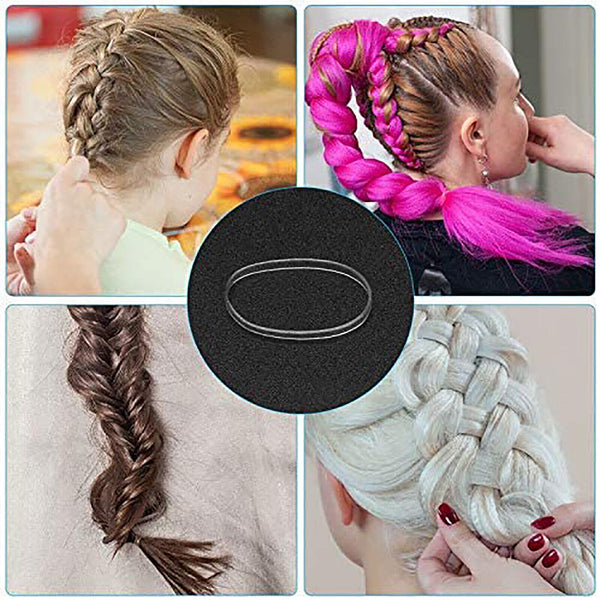 Transparent Ponytail Holder Elastic Rubber Band Hair Ties Ropes Ring