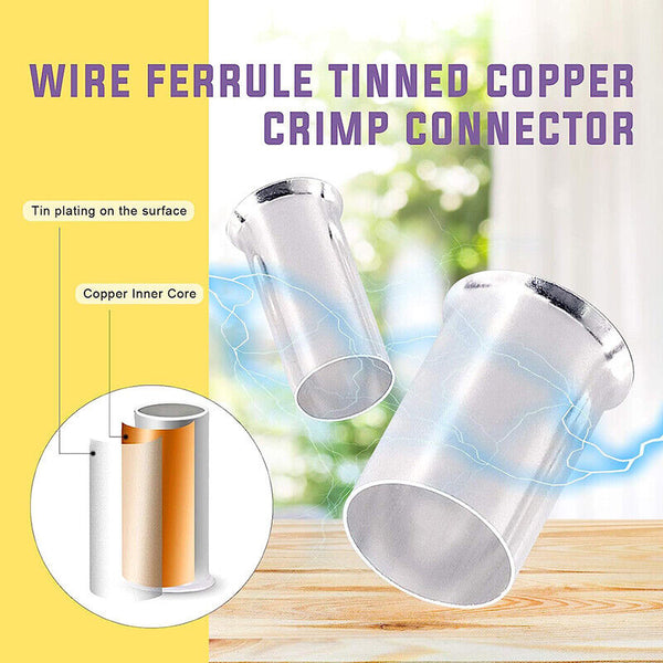 600x Electrical Wire Connector Wire Connector Ferrules Electrical Cable-Terminal