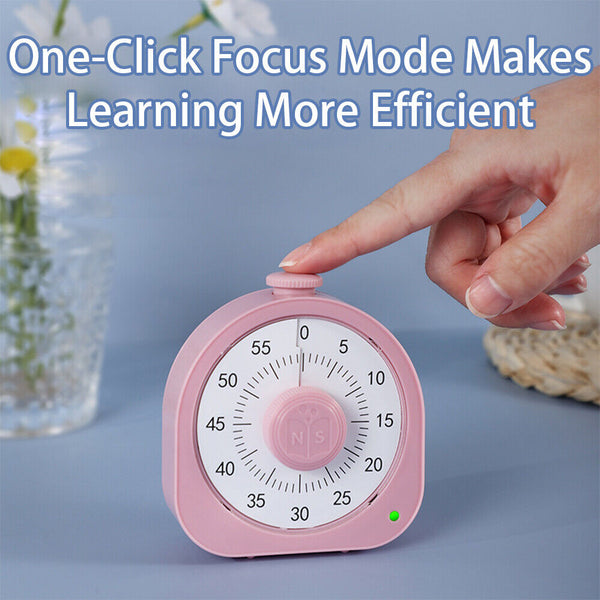 60 Minutes Visual Analog Timer Countdown Clock Time Management Kids Adult Tool