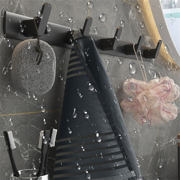 Hooks Key Coat Clothes Door Holder Rack Hook Aluminum Wall-Mounted Hanger