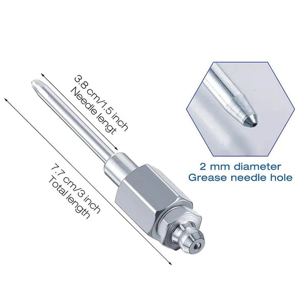 5pcs Grease Gun Needle Tip of The Mouth Removable Needle Nose Head Nozzle AUS
