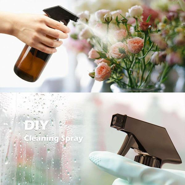 Amber Round Essential Oils Glass Spray Bottles Refillable Aromatherapy Container