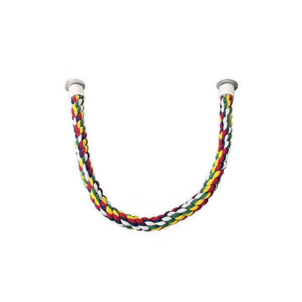 Pet Bird Rope Perches Parrot Colourful Cage Comfy Perch Bungees for Birds Toy AU