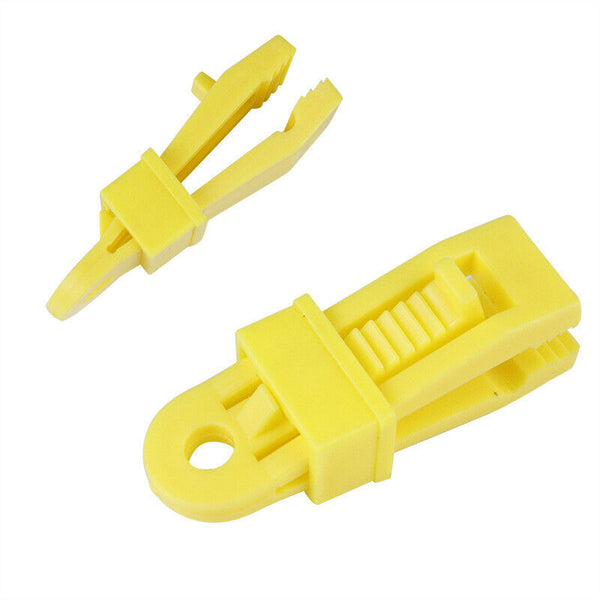 10PCS Tarp Clips Hangers Thumb Screw Camping Tent Clamps Lock Grip Heavy AU