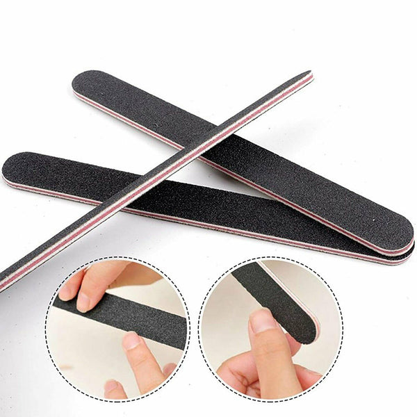 Nail Files Professional 100/180 Grit Nail File Art Pedicure Manicure Pedicure AU