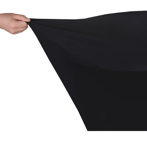 60cm Bar Table Cover Cocktail Spandex Round Tablecloth Wedding Party Black White