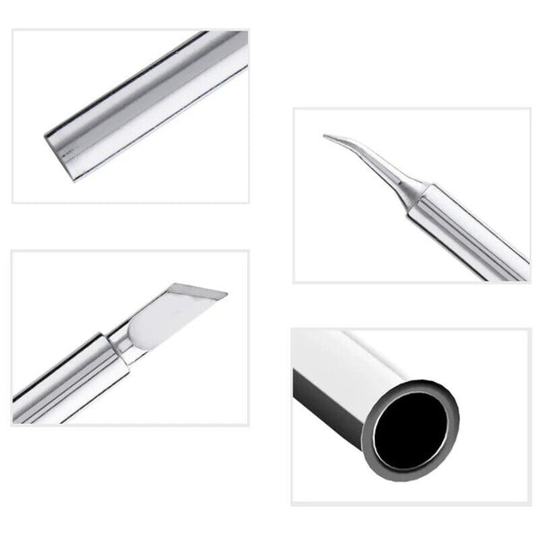 10Pcs Soldering Iron Tips Solder Rework Lead Standard Size Accessories Parts AU