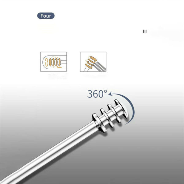 14pcs Stainless Steel Ear Pick Wax Cleaner Earpick Curette Remover Earwax Remova