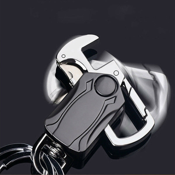 Gift Car Key Rings Alloy Chain Keychain Holder Metal Stylish Heavy Duty Keyring