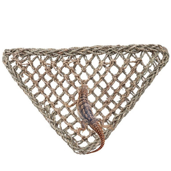 Reptile Hammock Lounger Lizard Basking Platform Dragon Hanging Swing Bearded New