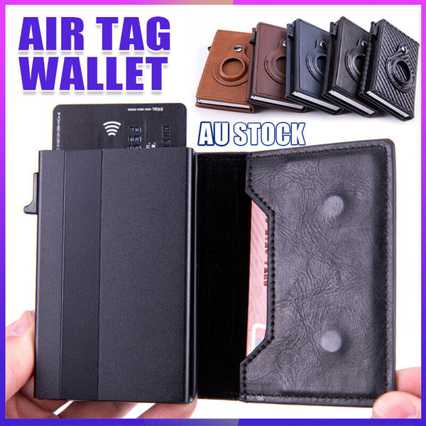 For Airtag Wallet PU Leather Credit Card Money Holder AirTag Case Air Tag Cover