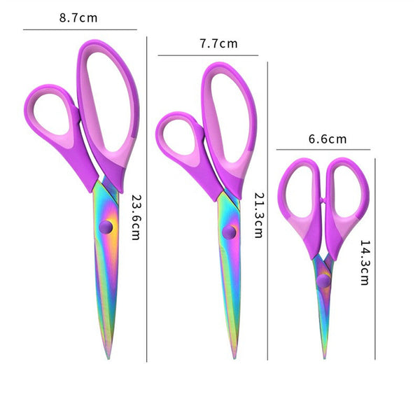 Tailor Titanium Soft Grip Sewing Scissors Set for Fabric Leather Dressmaking AU