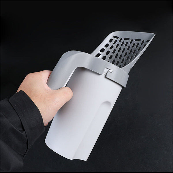1X Cat Litter Scoop Integrated Detachable Shovel Holder Poop Pet Sifter Cleaning