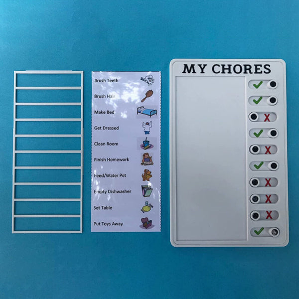 Memo Plastic Board Chore Chart Reusable RV Checklist My Chores Elder Notes Car A