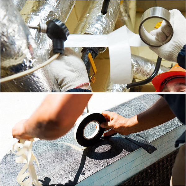 2M Aluminium Foil Adhesive Sealing Tape Heating Duct Silver Repairs WaterProof