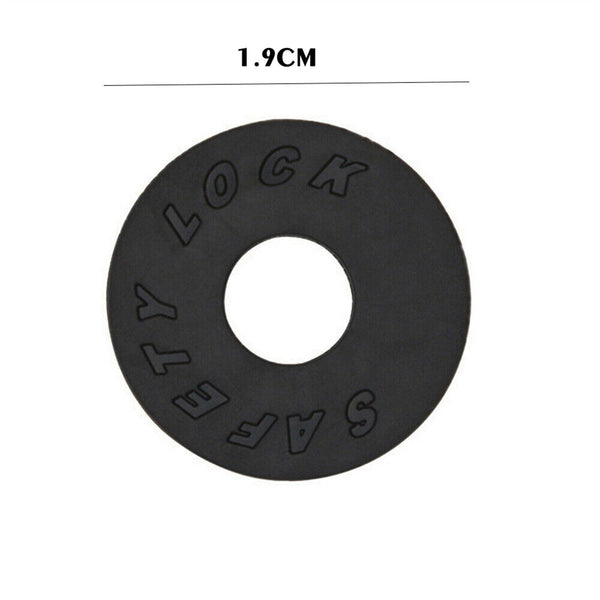 2PCS Guitar Strap Locks Blocks Anti Slip For Acoustic Electric Guitar Bass Black