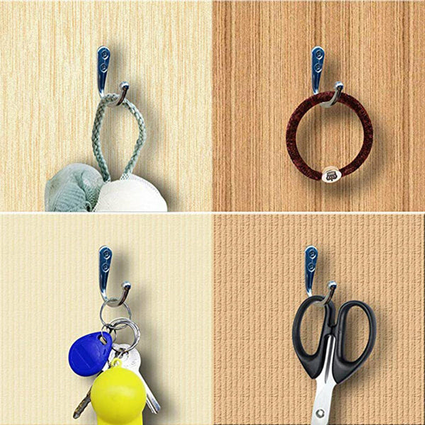 10X Hooks Wall Hanger Stainless steel Coat Hat Clothes Robe Holder Rack Hook AU