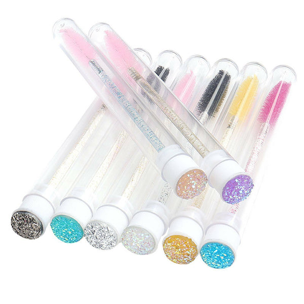 Glitter Disposable Eyelash Brush Applicator Extension Mascara Tube Wands/Plastic
