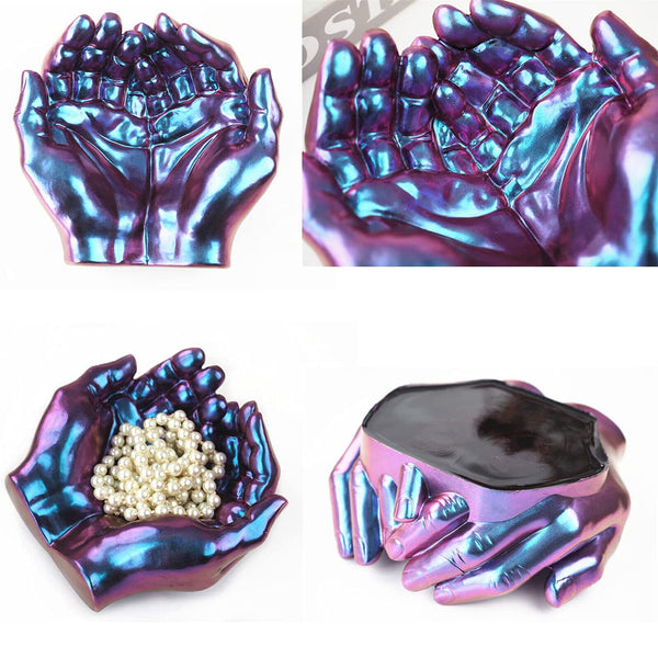 Hand Shape Silicone Ashtray Resin Mold Holder Tray Mould Casting Epoxy Crafts AU